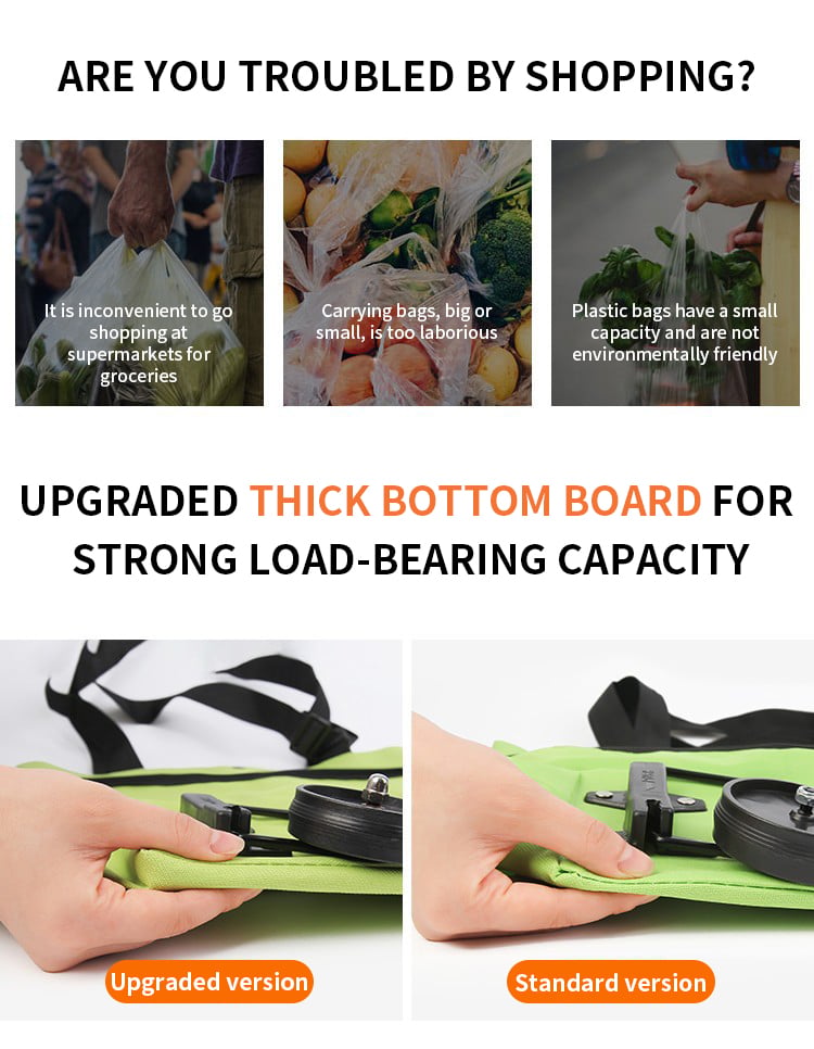 🥳💞 50K+ SALES! ⚡🛒 Shopping bag foldable green bag