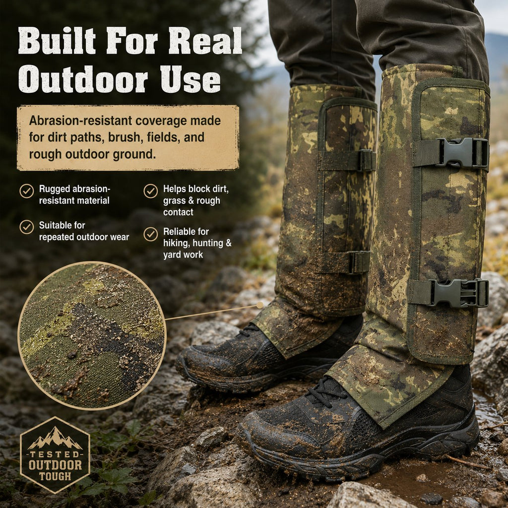🌿 Essentials for outdoor trips🔥-Resistant Outdoor Leg Gaiters