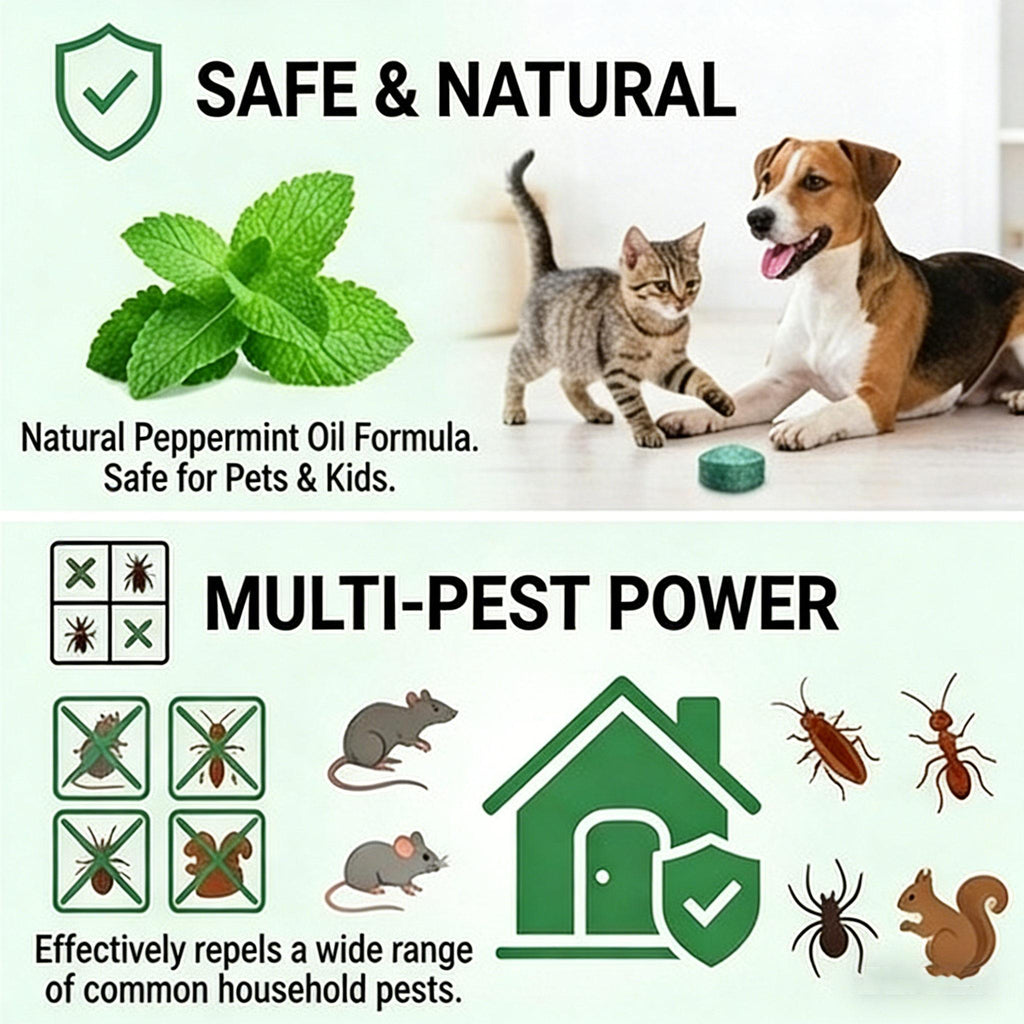 (🎁Last Day 50% OFF)🌿Peppermint Cinnamon Oil Mice Repellent for Squirrel Rats Spider Pests, Mice Repellent for Indoor/Outdoor Use
