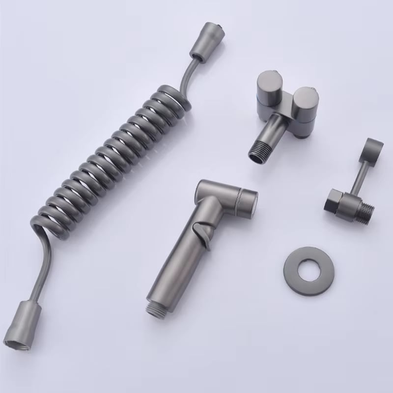 1-In-2-Handheld Out Dual Control Valve Bidet Sprayer for Toilet