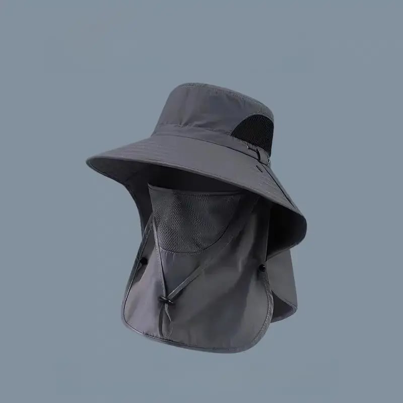 Spring/Summer Fisherman's Hat Detachable Outdoor Fishing Face Covering Neck Protection Sun Hat