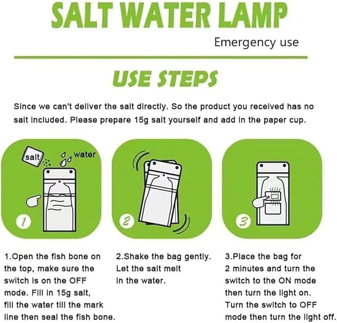 🌞HOT SALE 49% OFF✨Emergency Light Salt Water Lamp💦⚡