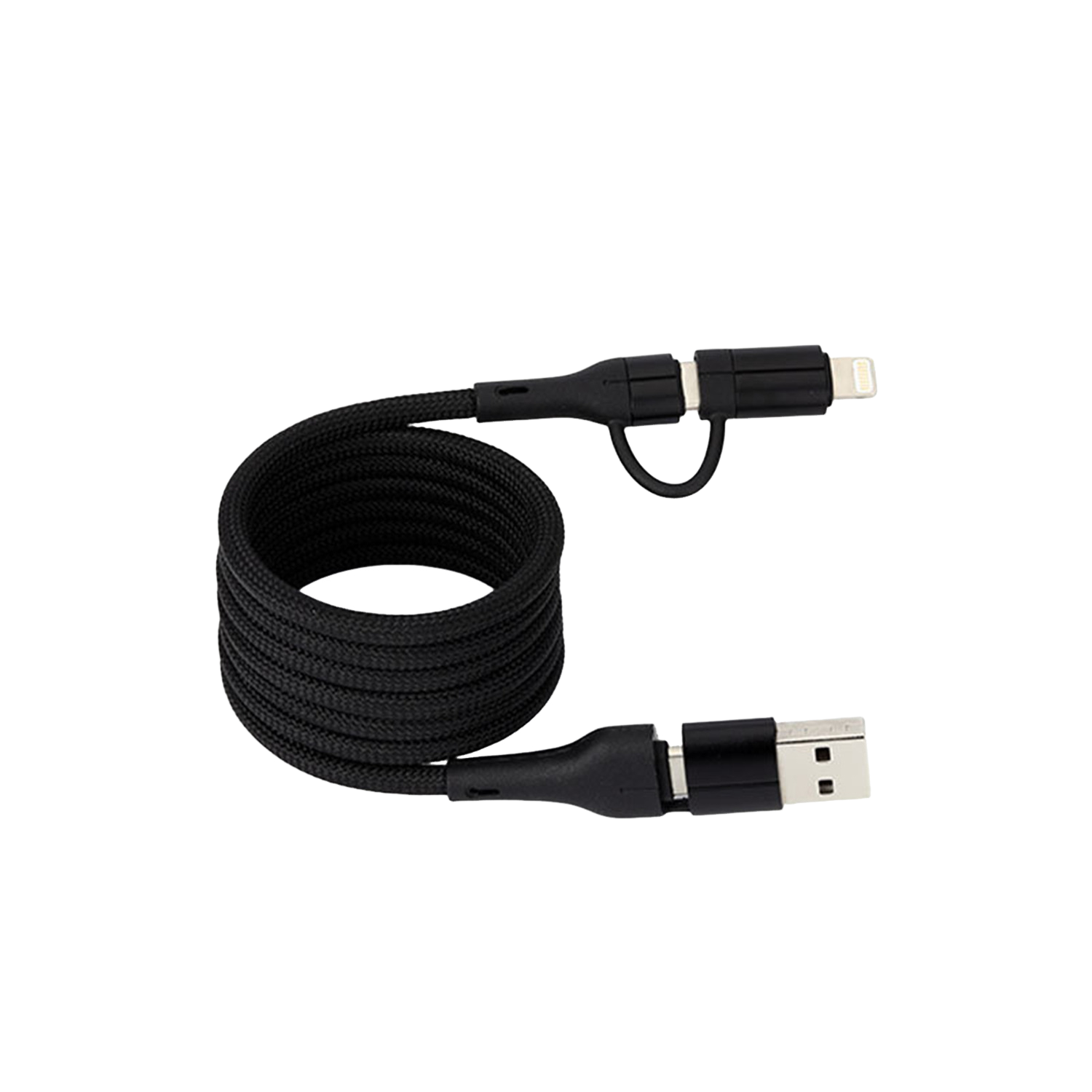 100W 4-in-1 Aluminum Alloy Magnetic Retractable Data Cable