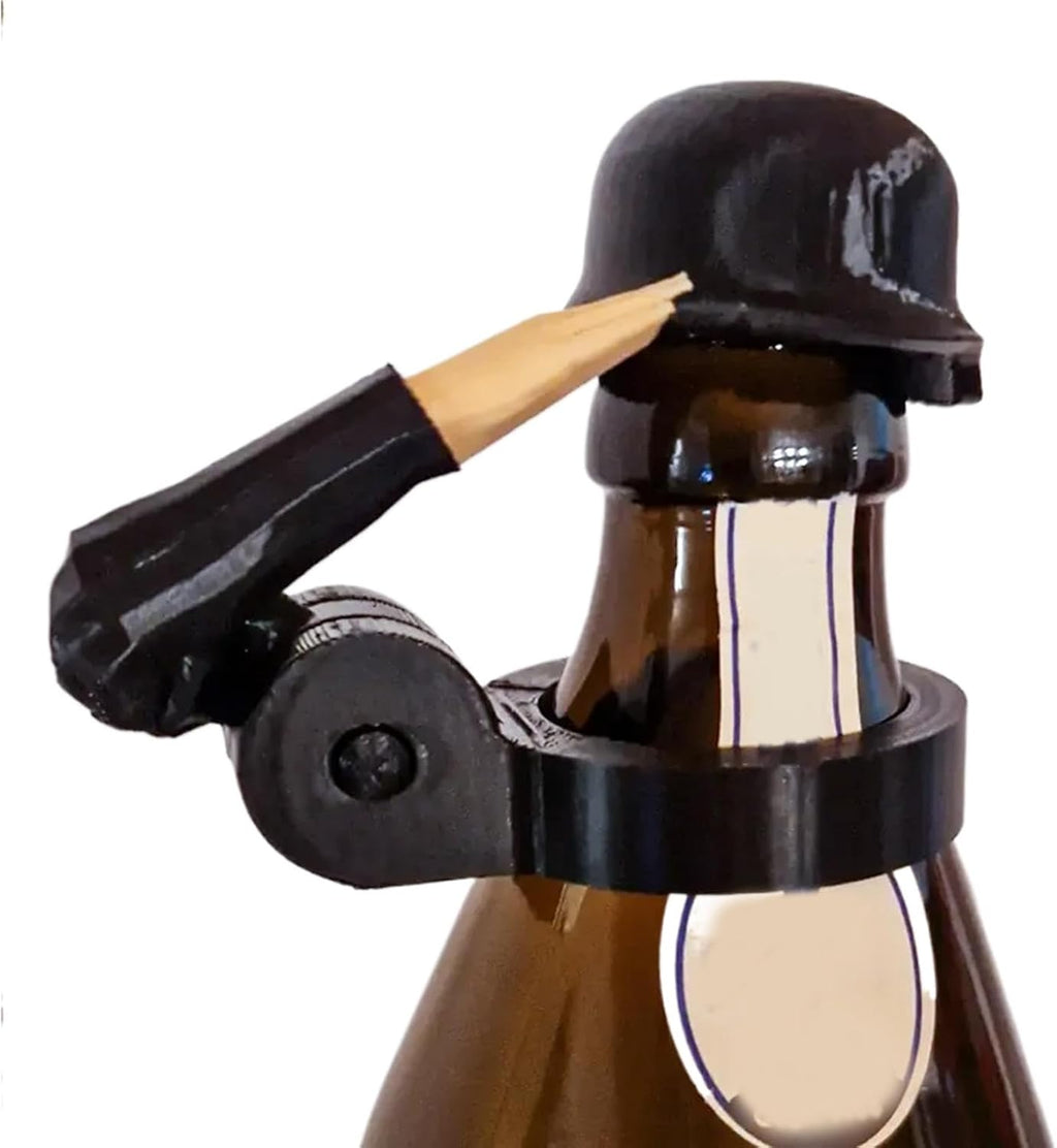 🫡 Reusable Soldier Salute Beer Bottle Helmet with Built-in Opener — Salute The Homies & Lock In Beer Flavor🍺