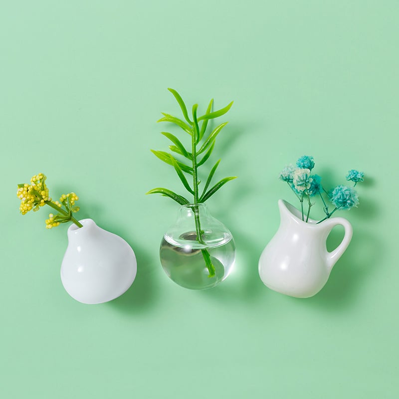 🔥LAST DAY 49% OFF🌸Cute Plant Ceramic Vase Fridge Magnets