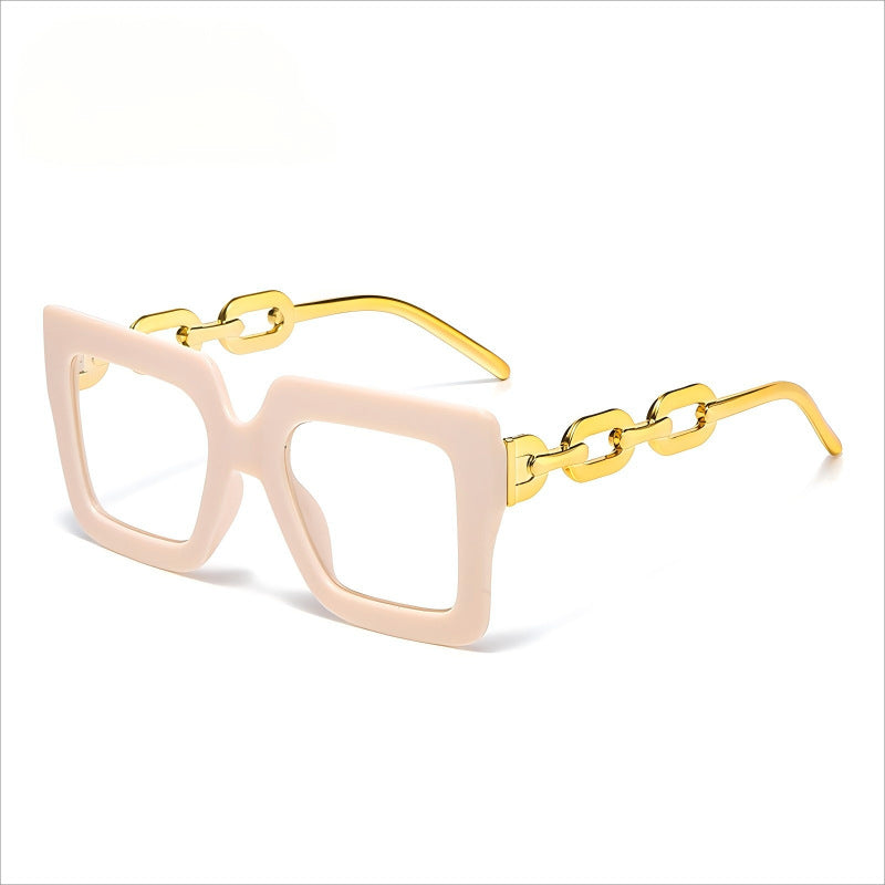 🔥Last day, 70% OFF!🔥-Women’s Oversized Square Chain Reading Glasses(1set-6pcs)