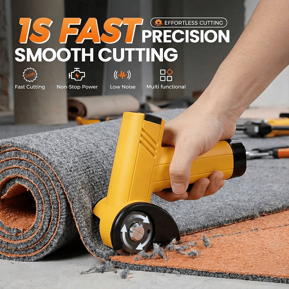Cordless Heavy-Duty Fabric Shears – Precision Cutting for Carpet, Cardboard, & Thick Textiles ✂️📦