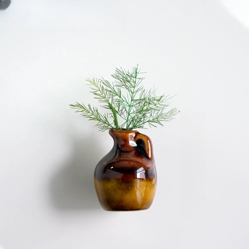 🔥LAST DAY 49% OFF🌸Cute Plant Ceramic Vase Fridge Magnets
