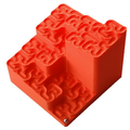 3D Printed Hilbert Curve Marble Run