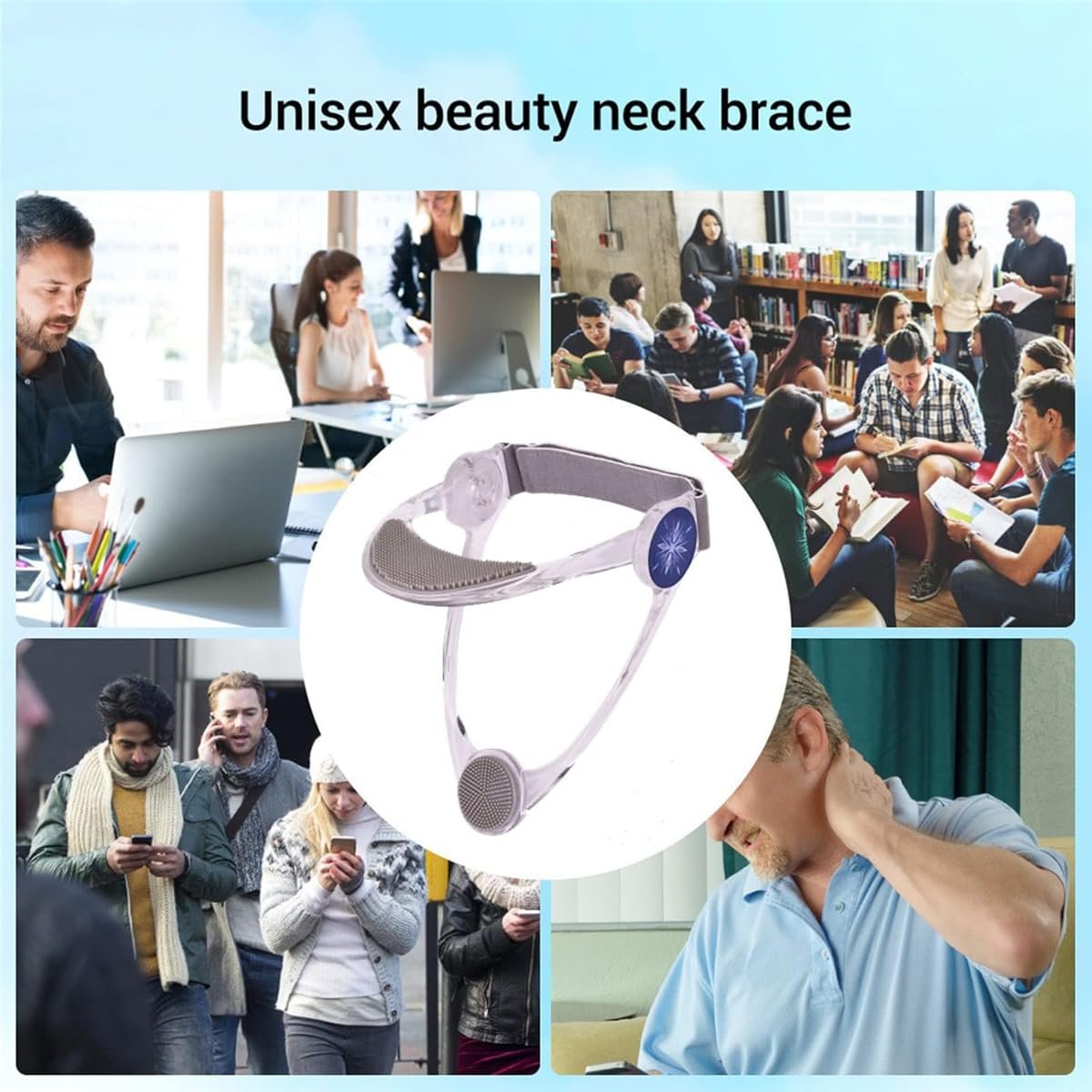 😍Adjustable Neck Support - Neck Brace Cervical Collar