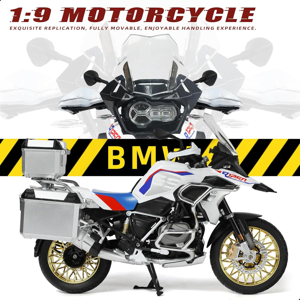 1:9 Motorcycle Model for BMW R125 Metal Die-cast Motorcycle Model No Assembly Required Mini Finished Moto Classic Collection Gift for Adult