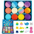 🛁 Natural Bath Bombs for Kids with Mega Bubbles & Surprise Inside 🥚✨ Same as in the video 🎁Comes with A Toy Storage Box