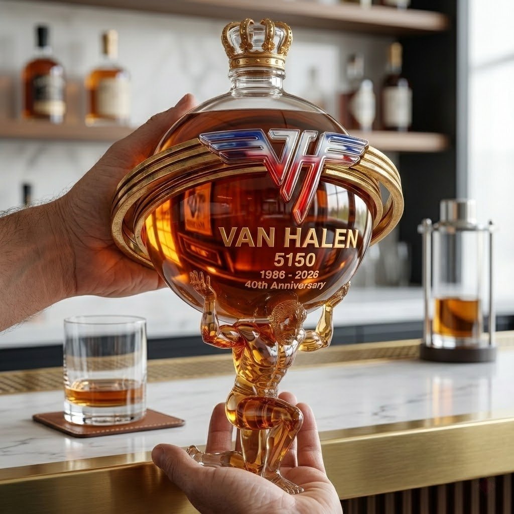 ⚡Hot Sales 49% OFF🔥Van Halen 5150 40th Anniversary Atlas 3D Sculpted Collector's Edition Bottle