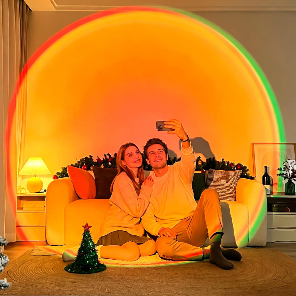 🌅Sunset Lamp Projector Light 💫180° Adjustable RGB Sunset Mood Lamp