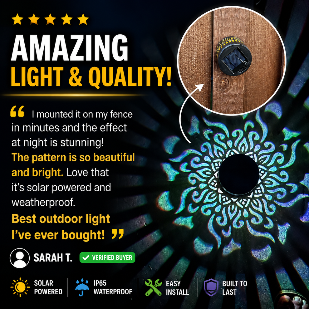Oohho™ – Solar Garden Art Light (2-Pack)