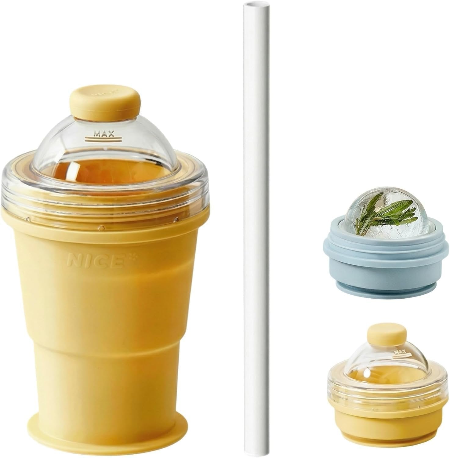 2-in-1 Collapsible Silicone Ice🧊 Ball Maker Cup