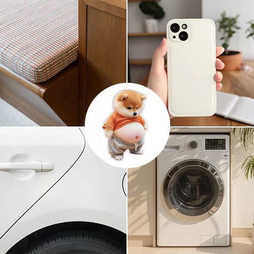 🏆⚡ 50K+ SOLD! 3D Cute Shiba Inu Self-Adhesive Door Stopper & Stress Ball(2 Pack )
