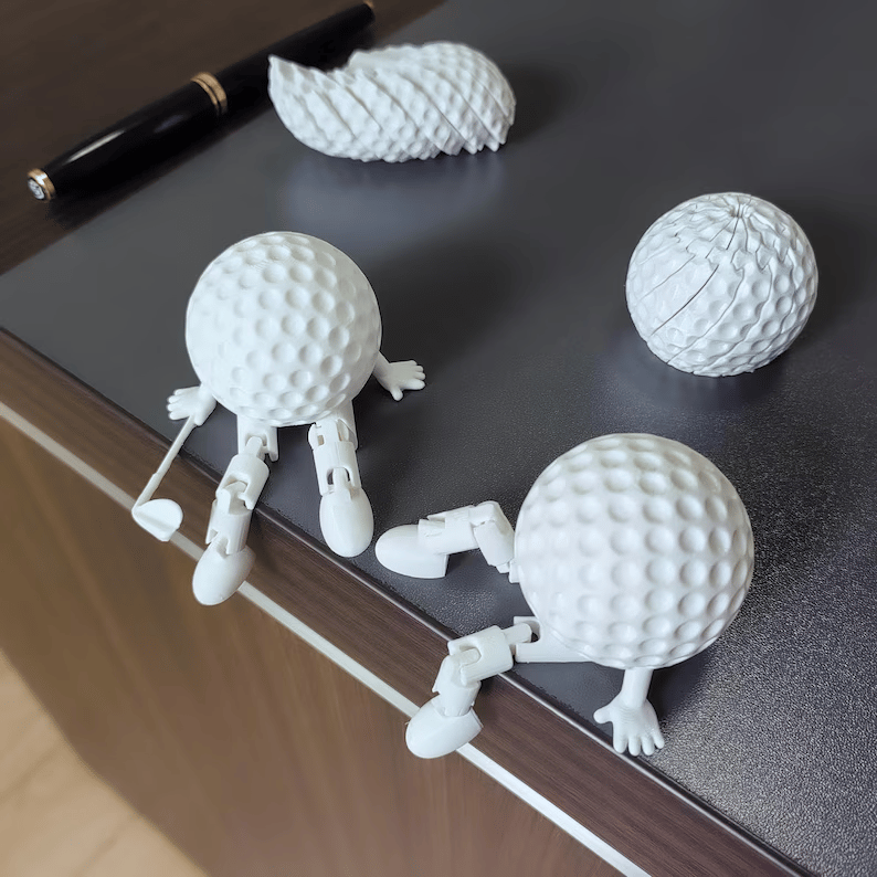 🔥LAST DAY 49% OFF💖3D Printed Golf Ball Desk Buddy