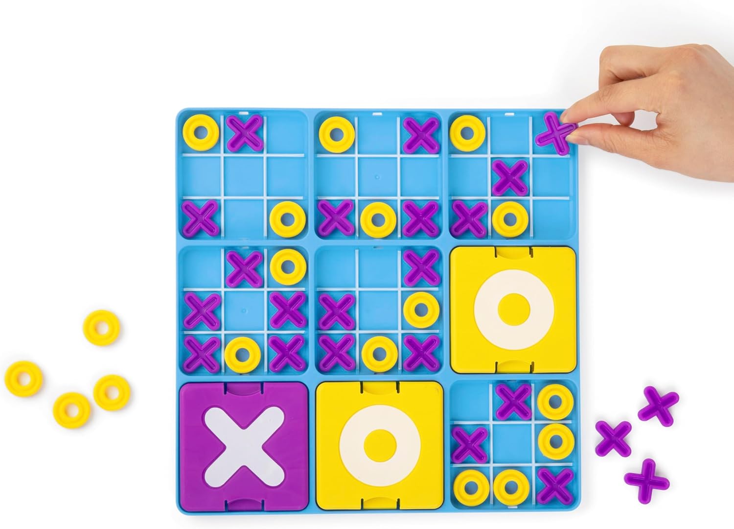 Ultimate Tic Tac Toe – Family Board Game with 2 Fun Modes for Kids & Adults