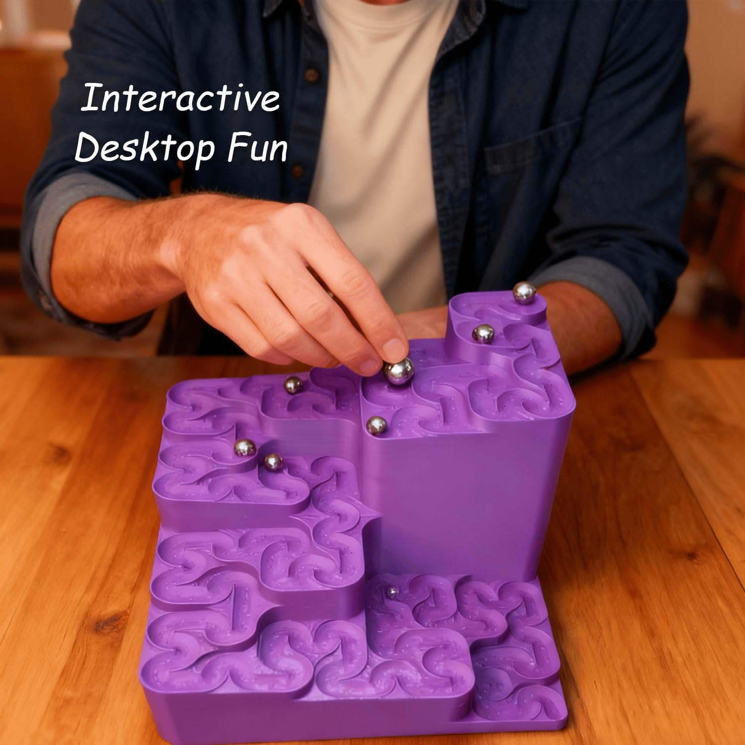 3D Printed Hilbert Curve Marble Run