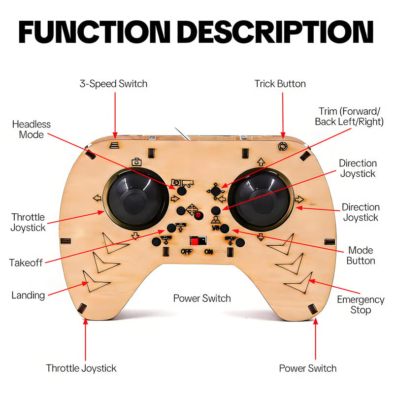 🎁🔥🧩 DIY Wooden Drone Building Kit 🚁