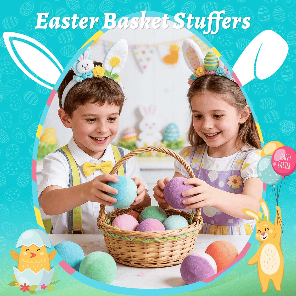 🛁 Natural Bath Bombs for Kids with Mega Bubbles & Surprise Inside 🥚✨ Same as in the video 🎁Comes with A Toy Storage Box