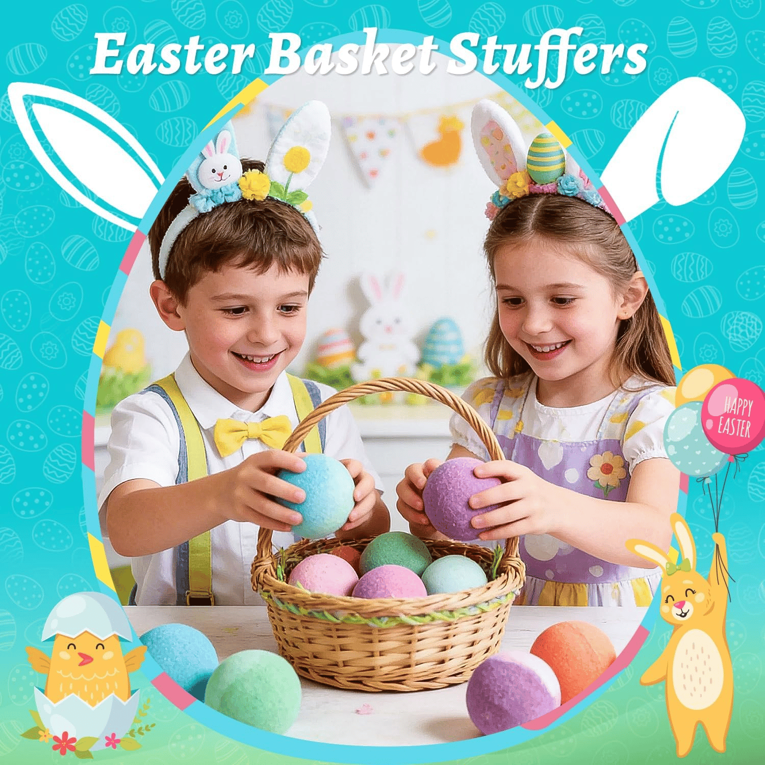 🛁 Natural Bath Bombs for Kids with Mega Bubbles & Surprise Inside 🥚✨ Same as in the video 🎁Comes with A Toy Storage Box
