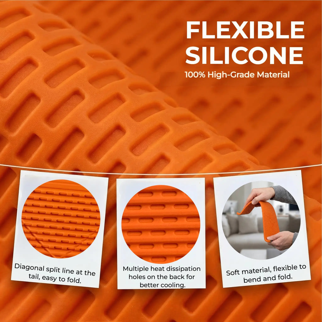 Flexible Silicone Aluminum Phone holder stand, Bendable Rollable Foldable Design