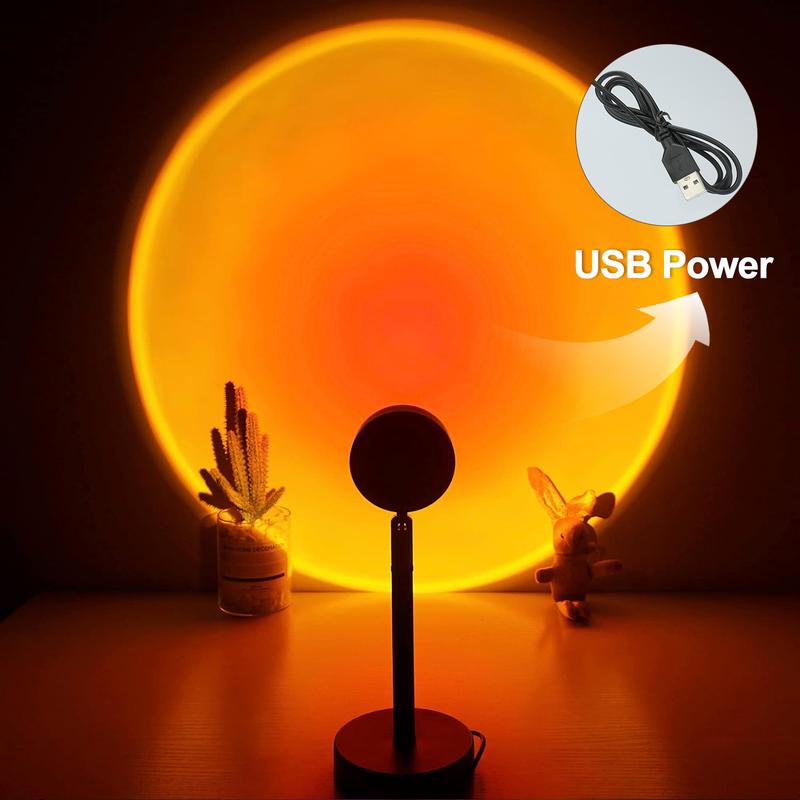 🌅Sunset Lamp Projector Light 💫180° Adjustable RGB Sunset Mood Lamp