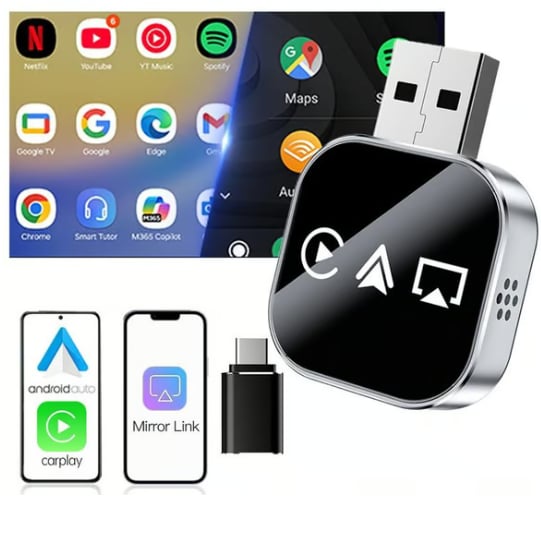 🔥2026 Upgrade 3-in-1 Wireless CarPlay Adapter🚚Buy 2 Free Shipping