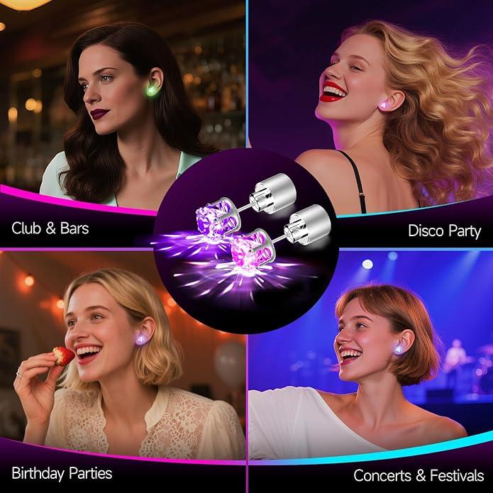 🔥Christmas Early Discount 40% Off✨🎅LED Earrings, Light Up Stud Earrings🌟
