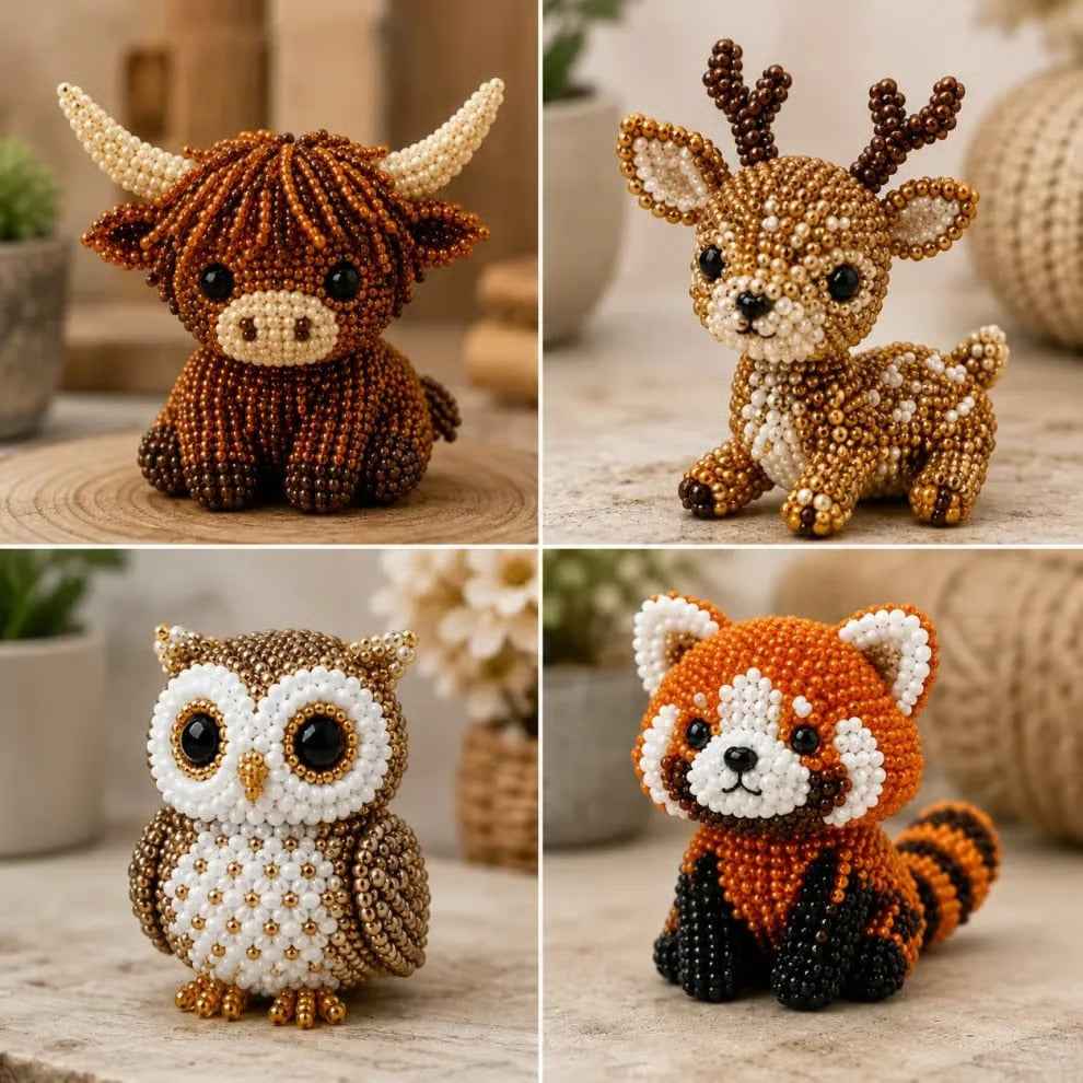 ✨Petite 3D Beaded Animal Kit – Cute, Relaxing & Giftable
