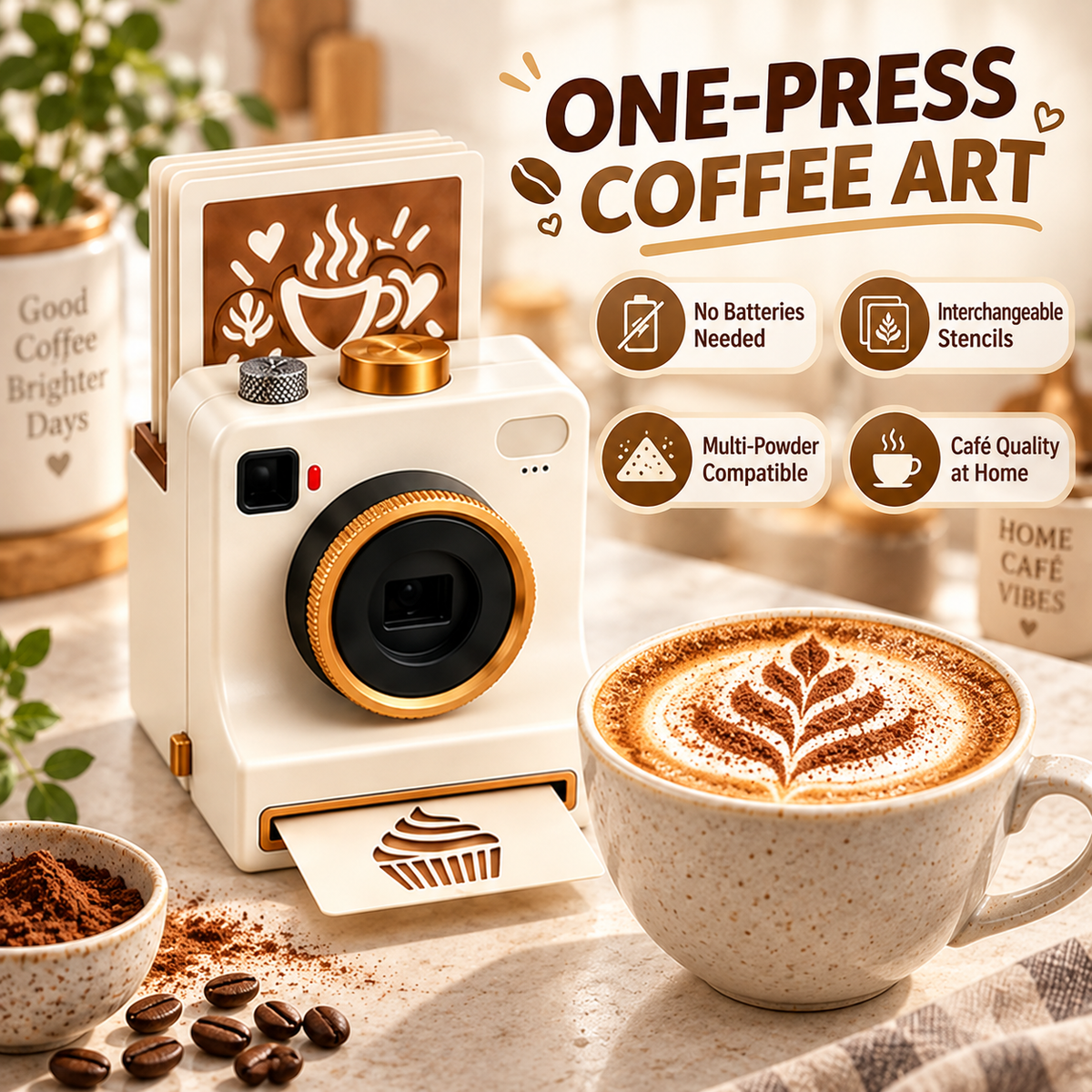 3D Printed Latte Art Camera