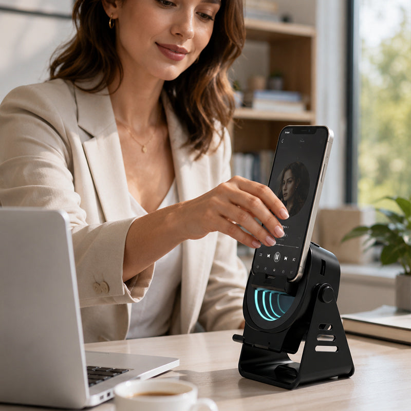 Induction Phone Holder Speaker