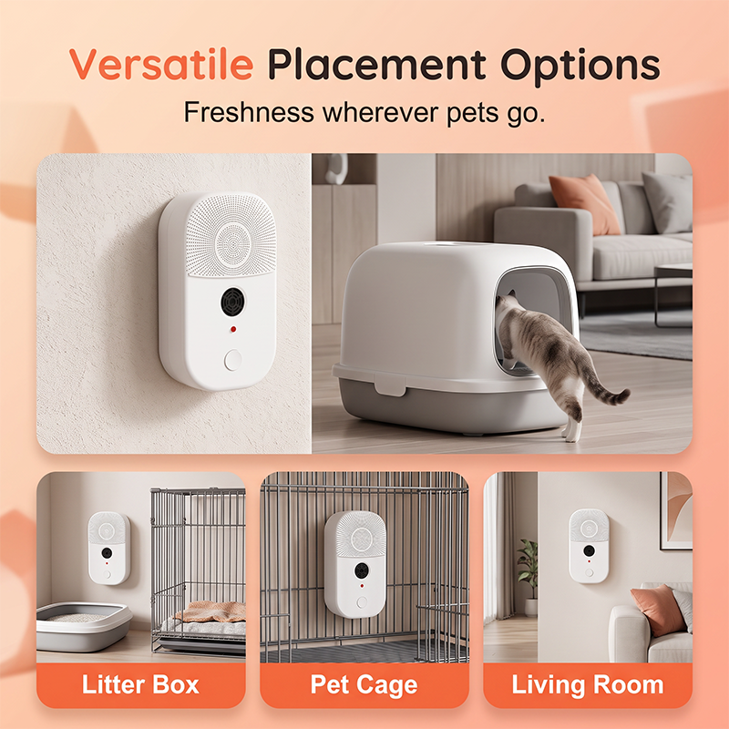 2-in-1 Pet Air Purifier & Ultrasonic Mite Repellent Device