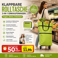 🥳💞 50K+ SALES! ⚡🛒 Shopping bag foldable green bag